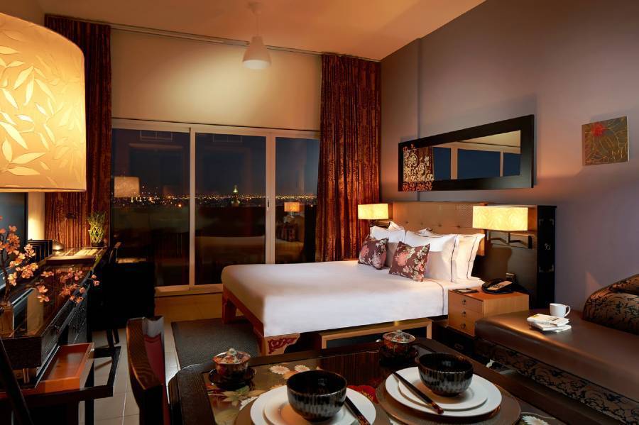 ZiQoo Hotel Apartments, Dubai, United Arab Emirates, United Arab Emirates giường ngủ và bữa ăn sáng và khách sạn